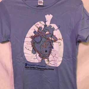 Cardiac Heart Transit Map tee: “Follow It”